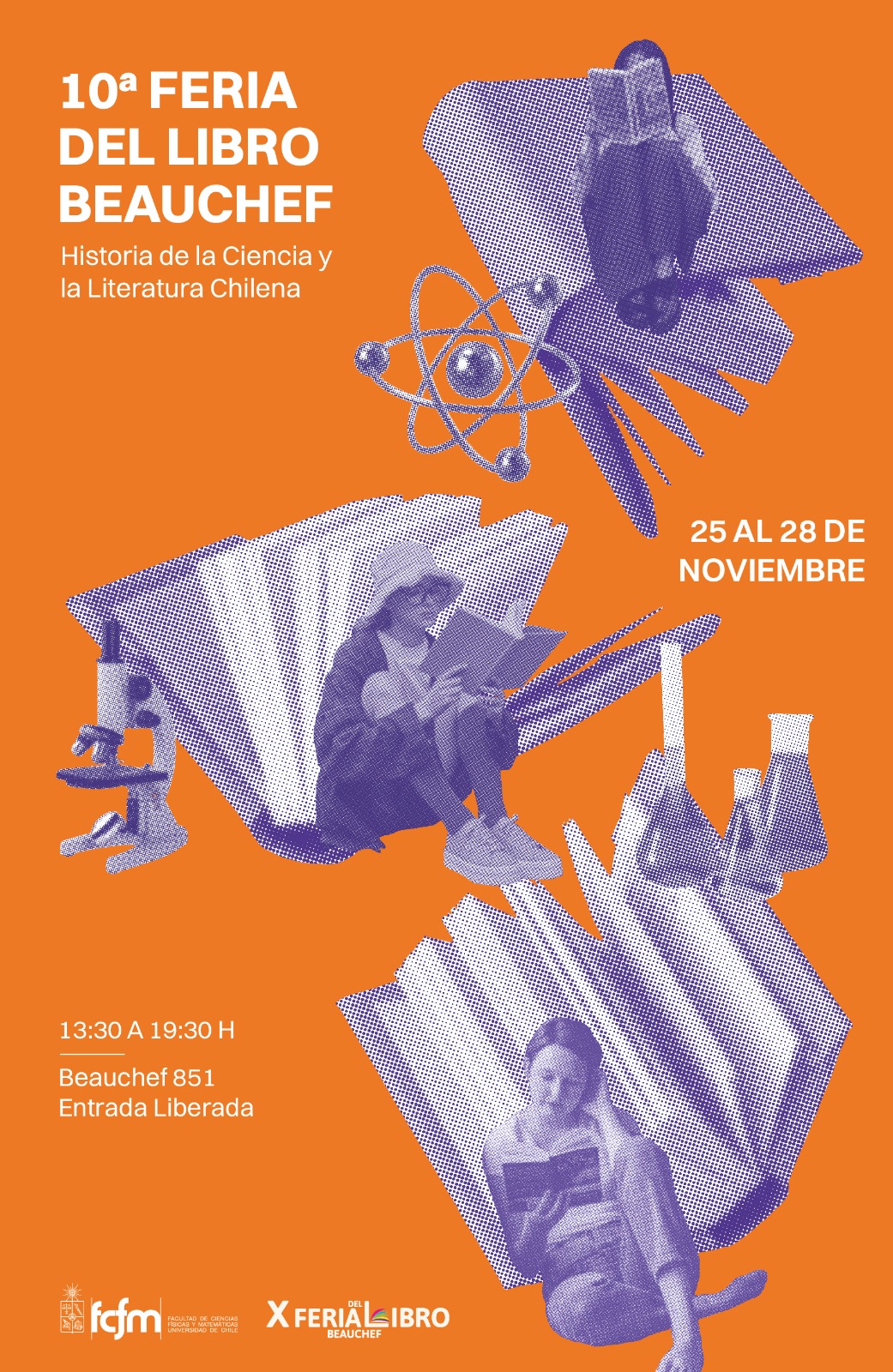 Afiche de la X Feria del Libro Beauchef